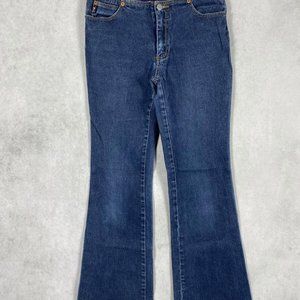 GUESS Jeans USA Women's 29 Blue Denim Jeans Low Waist Boot Cut Flare Inseam 29in